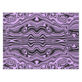 紫色の黒いテーブルクロス抽象芸術あなたの色を波 テーブルクロス (正面(横))