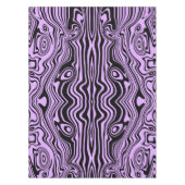 紫色の黒いテーブルクロス抽象芸術あなたの色を波 テーブルクロス (正面)