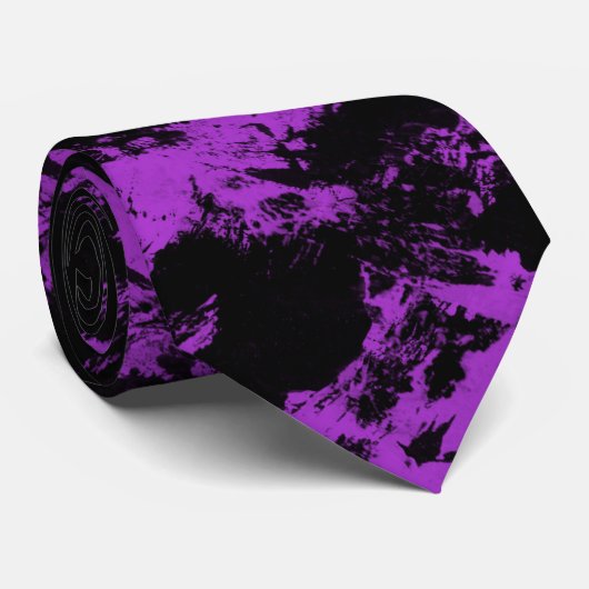 紫色の黒いネックタイ ネクタイ (ロール)