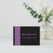 紫色の黒いリボン 名刺 (スタンド正面)