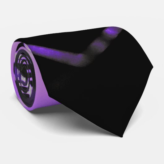 紫色の黒い不気味な不気味クモの巣 ネクタイ (ロール)