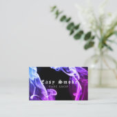 紫色の黒い煙Vapeショップ名刺 名刺 (スタンド正面)