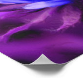 紫色の黒い目のスーザンフラワーフォトズ絵画ーズ ポスター (角)