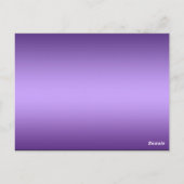 紫色の黒い結合ハートテーブル番号ポストカード ポストカード (裏面)
