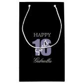 紫色の黒い菓子16のギフトバッグ スモールペーパーバッグ (裏面)