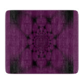 紫色の黒い蝶の花弁 カッティングボード (正面)