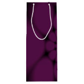 紫色の黒い蝶の花弁 ワインギフトバッグ (裏面)
