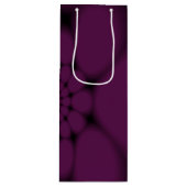 紫色の黒い蝶の花弁 ワインギフトバッグ (正面)
