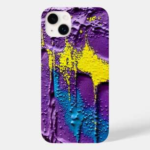 紫色の黒い黄色の爆発カラーおもしろい Case-Mate iPhone 14 PLUSケース