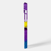 紫色の黒い黄色の爆発カラーおもしろい Case-Mate iPhoneケース (裏面 / 左)