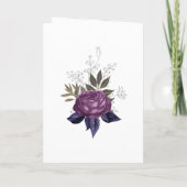 紫色の黒と金ゴールドゴシック結婚ズ プログラム (裏面)