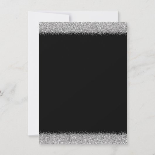 紫色の黒と銀の民族少女の赤ちゃんシャワー 招待状 (裏面)