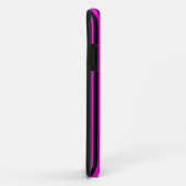 紫色の黒の垂直ストライプパターンデザイン Case-Mate iPhoneケース (裏面/右)