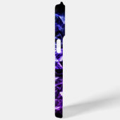 紫色の黒の幾何学的スモーク抽象芸術モノグラム Case-Mate iPhoneケース (裏面 / 右)