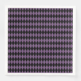 紫色の黒ハロウィーンダイヤモンドパターン
