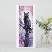 紫色の黒猫のブックマークを作成魔法 (スタンド正面)
