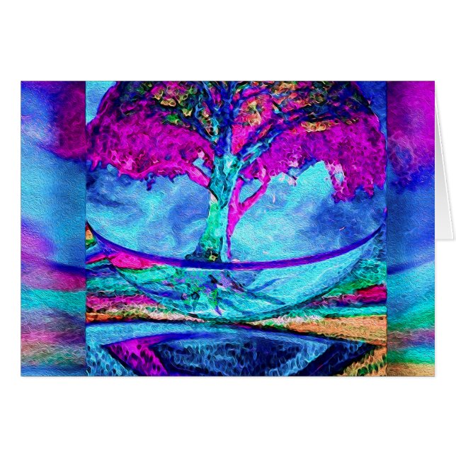 紫色の黙想の生命の樹 (正面横)