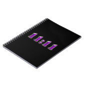 紫色の11:11数 ノートブック (左側)