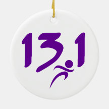 紫色の13.1の半マラソン