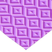 紫色の3トーンダイヤモンドパターン テーブルクロス (アングル)