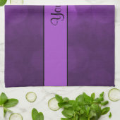 紫色の《写真》ぼけ味 キッチンタオル (折り畳み)