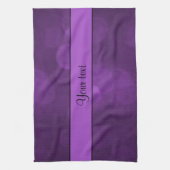 紫色の《写真》ぼけ味 キッチンタオル (縦)
