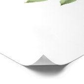 紫色のBohoバラ20台結婚の座席表 ポスター (角)