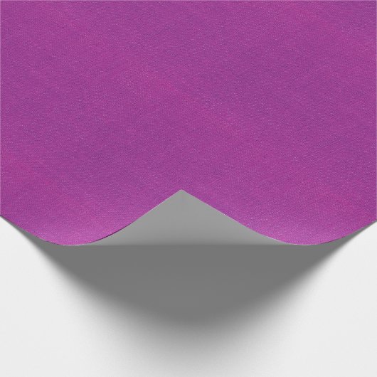 紫色のBurlapテクスチャ ラッピングペーパー (角)