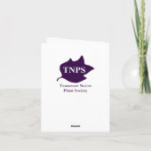 紫色のConeflowerノートカード カード (裏面)