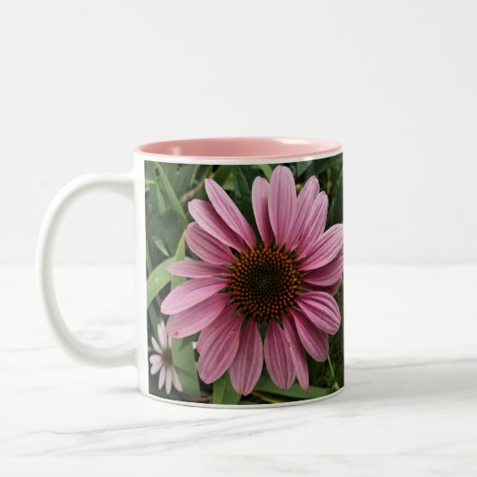 紫色のConeflower ツートーンマグカップ (左)