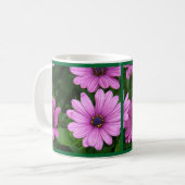 紫色のdalias コーヒーマグカップ (正面左)