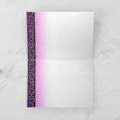 紫色のEidムバラクの月のモスク シーズンカード (内部)