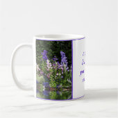 紫色のFoxglovesの反射のマグ コーヒーマグカップ (左)
