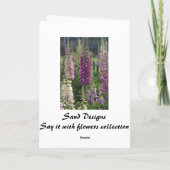 紫色のfoxgloves…カード カード (裏面)