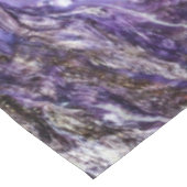 紫色のGeodeのYggdrasil銀製の生命の樹 テーブルクロス (アングル)