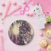 紫色のGeode ペーパープレート (パーティー)