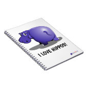 紫色のHippoメモ帳 ノートブック (右側)