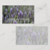 紫色のLavendar 名刺 (正面/裏面)