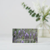 紫色のLavendar 名刺 (スタンド正面)