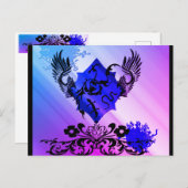 紫色のLeBeau ポストカード (正面/裏面)