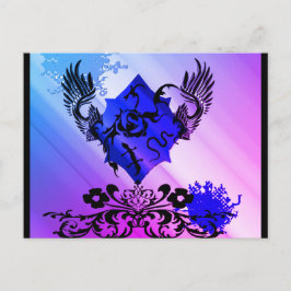 紫色のLeBeau ポストカード