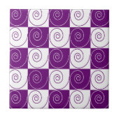 紫色のMousey尾 タイル (正面)