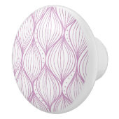 紫色のogeeストライプなパターン背景 セラミックノブ (右)