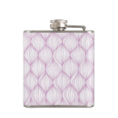 紫色のogeeストライプなパターン背景 フラスク (裏面)