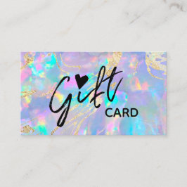 紫色のopalテクスチャギフト証明書 名刺