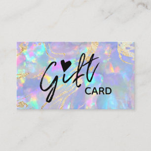 紫色のopalテクスチャギフト証明書 名刺