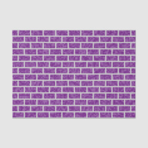 紫色のPixelatedの一見の煉瓦パターン 薄葉紙