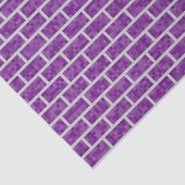 紫色のPixelatedの一見の煉瓦パターン 薄葉紙 (詳細)
