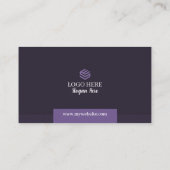 紫色のQRコード名刺23パック100 名刺 (裏面)