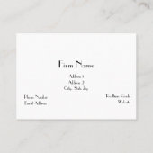 紫色のSteno機械法廷記者の名刺 名刺 (裏面)